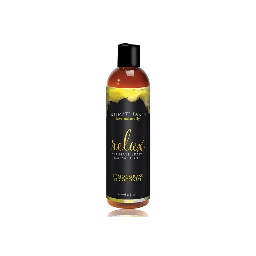 Intimate Earth - Relax Massage Oil Lemongrass And Coconut 120 Ml
