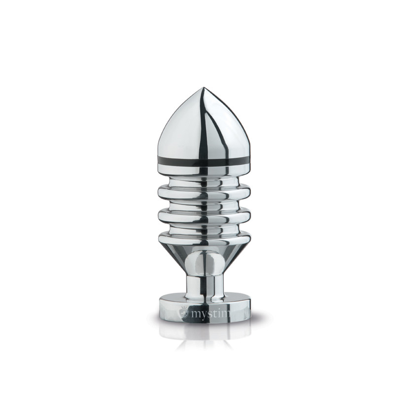 Mystim - Hector Helix E-stim Butt Plug S Silver