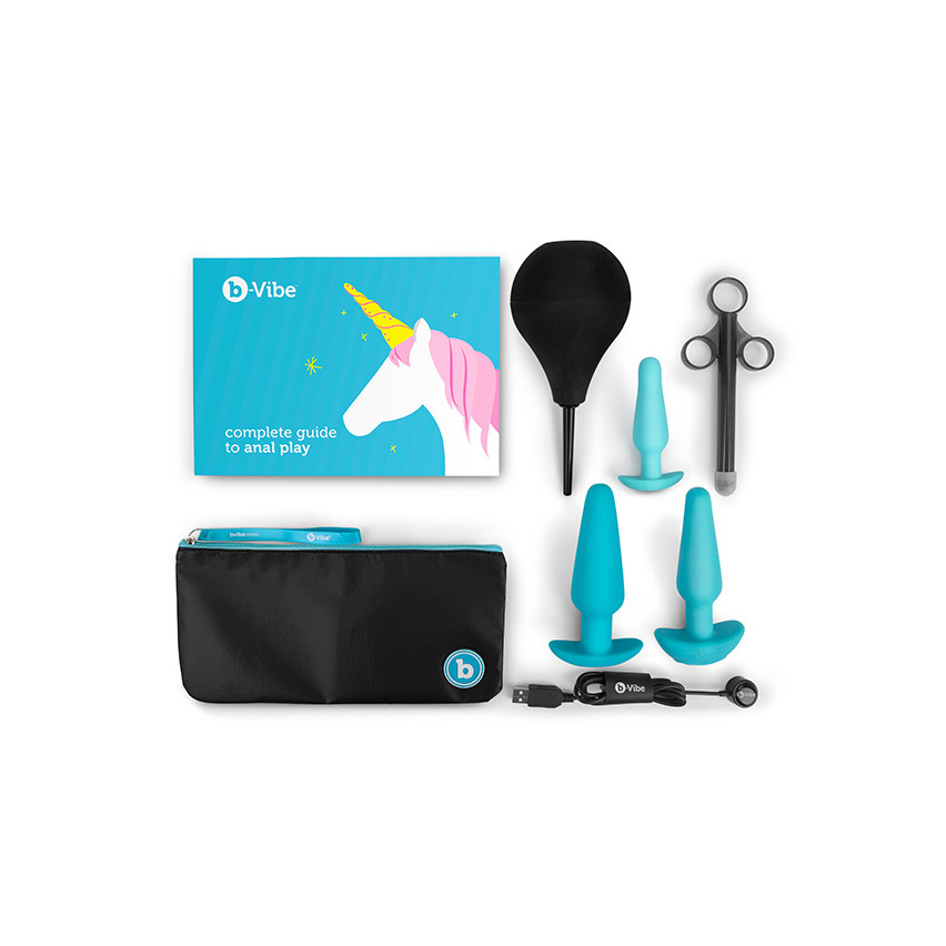 B-vibe - Anal Training & Education Set Blue
